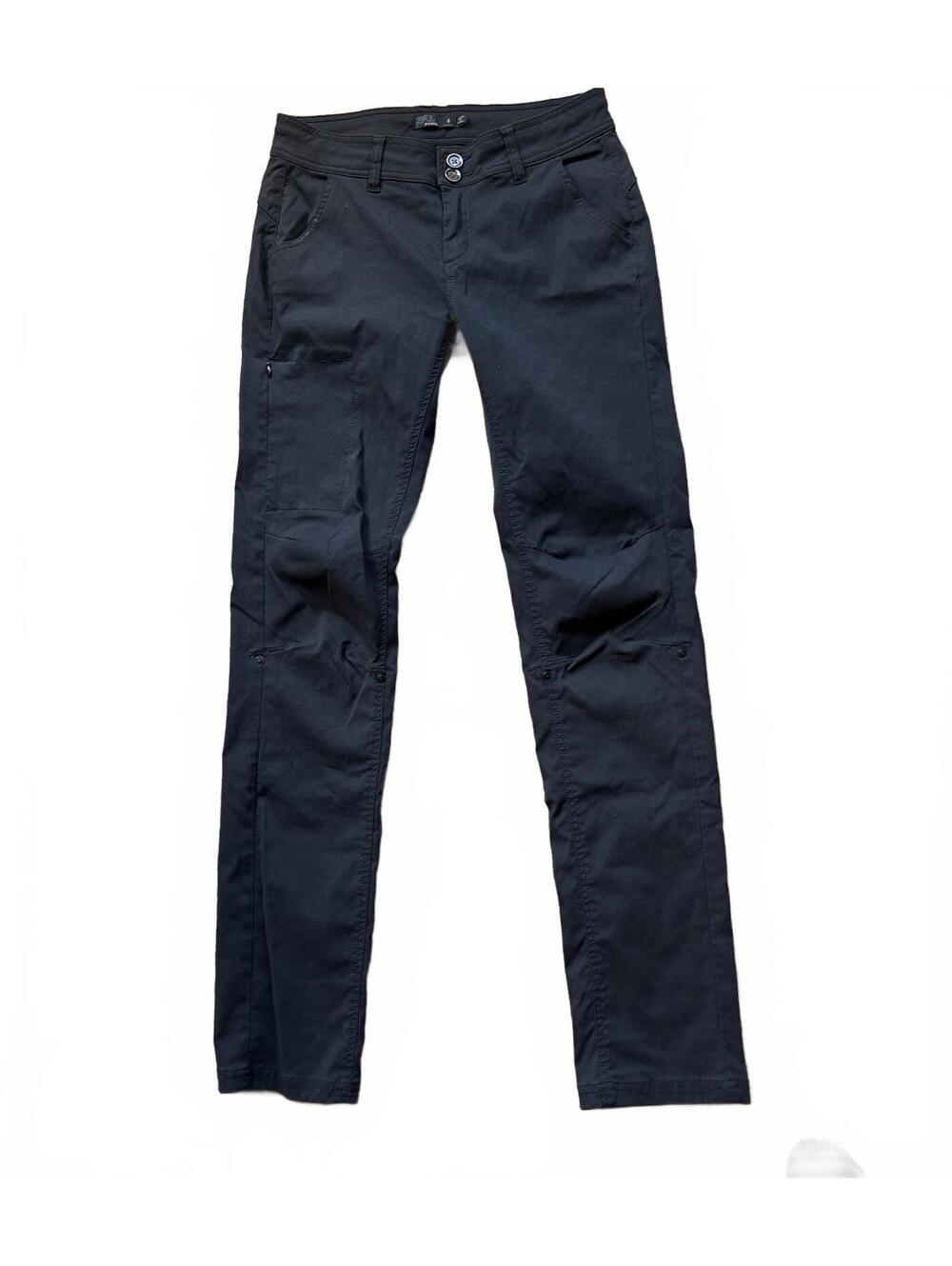 PrAna Halle Hiking Pants Gorpcore Utility Trousers Size 6x32 Jet Black